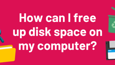 How can I free up disk space on my computer